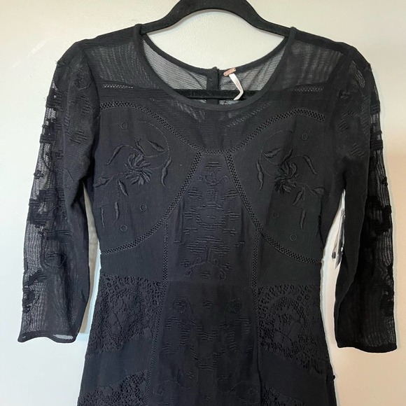 Free People Say You Love Me Maxi Dress black women’s size 4 NWT - Picture 9 of 16